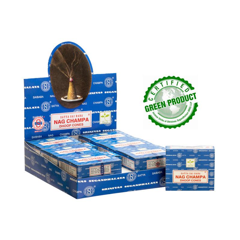 Satya Dhoop Cones Nag Champa | The Harmony Store Incense