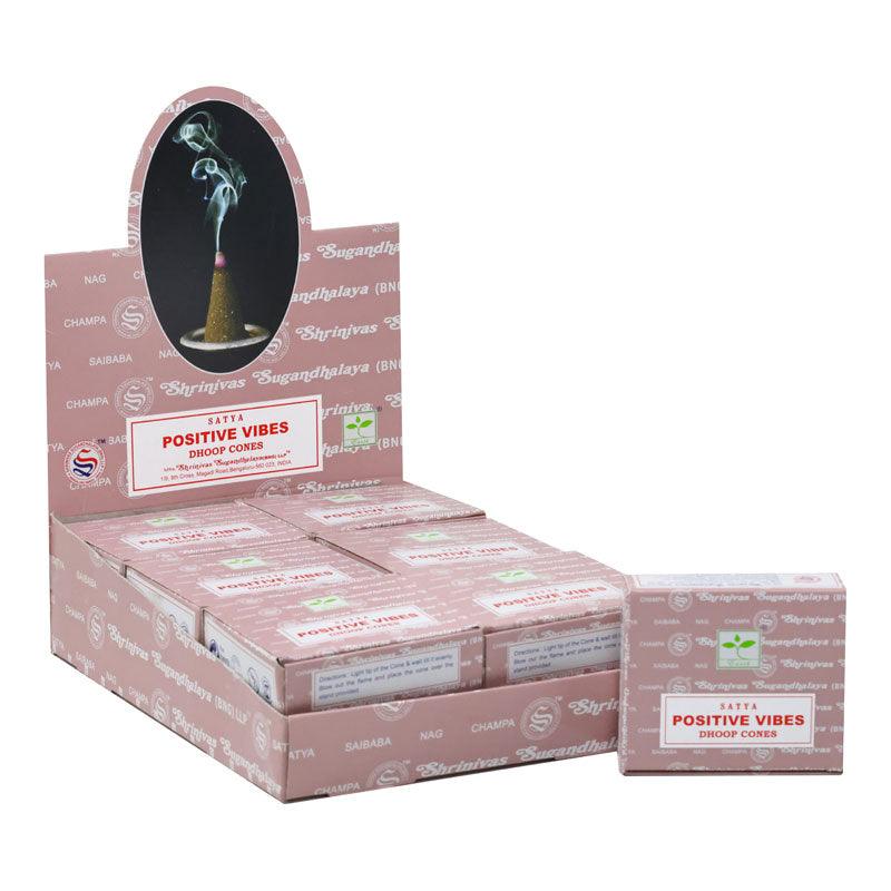 Satya Dhoop Cones Positive Vibes | The Harmony Store Aromatherapy