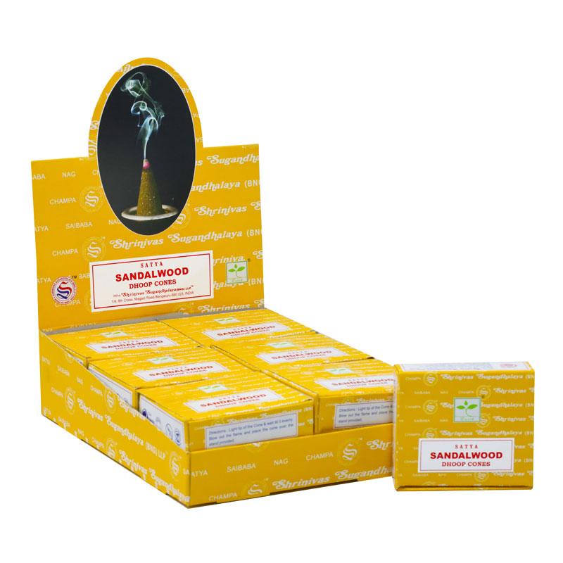Satya Dhoop Cones Sandalwood Aromatherapy
