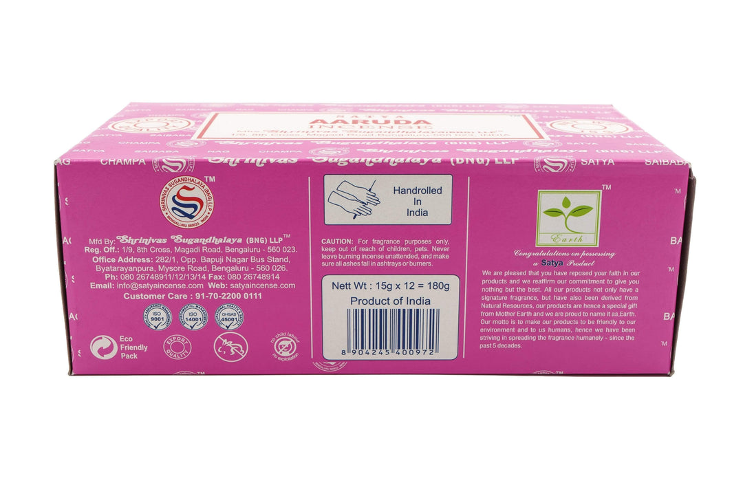 Satya Incense Sticks 15g, 12 Sticks | Harmony Store Aromatherapy