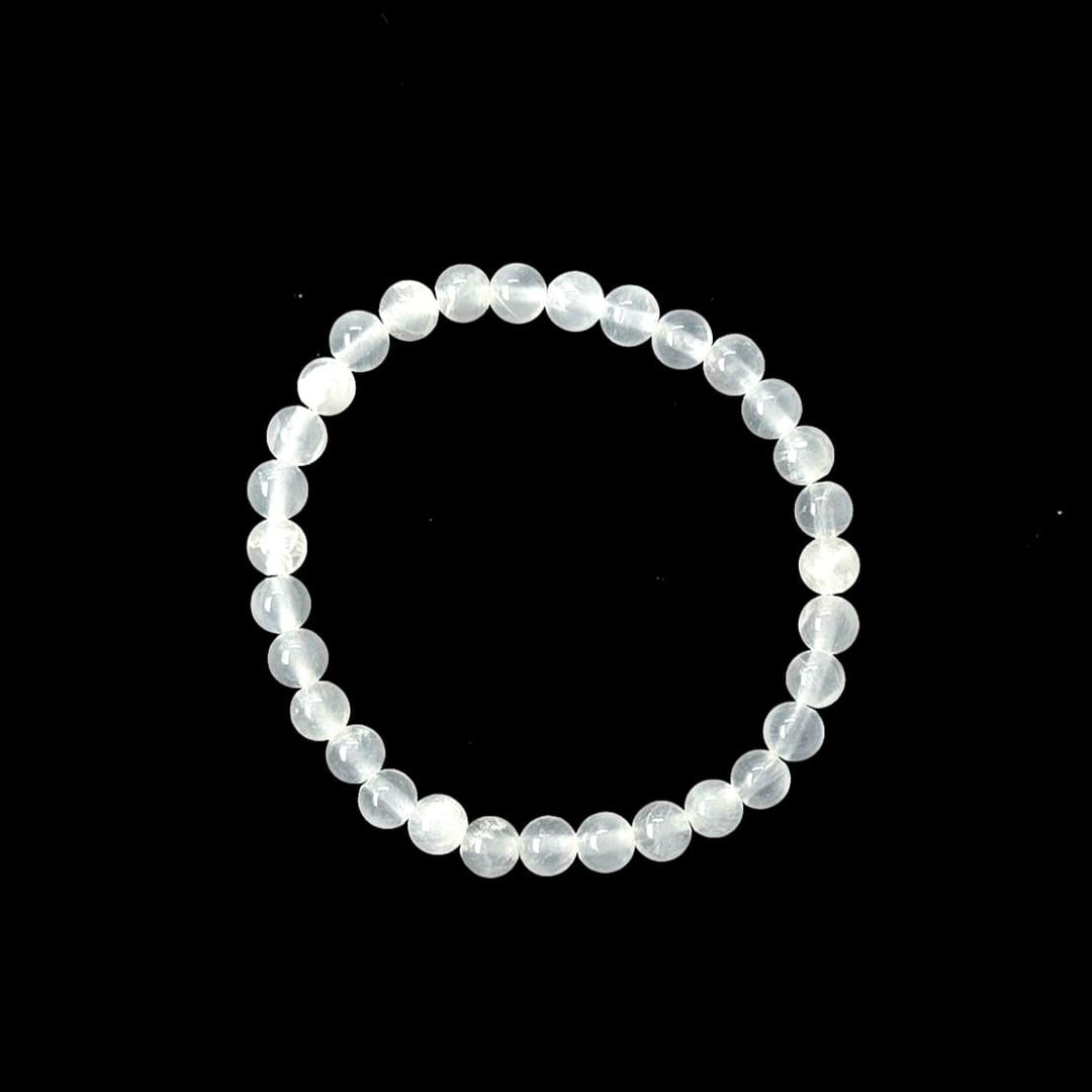 Selenite Bracelet | Crown Chakra Crystal Bracelet