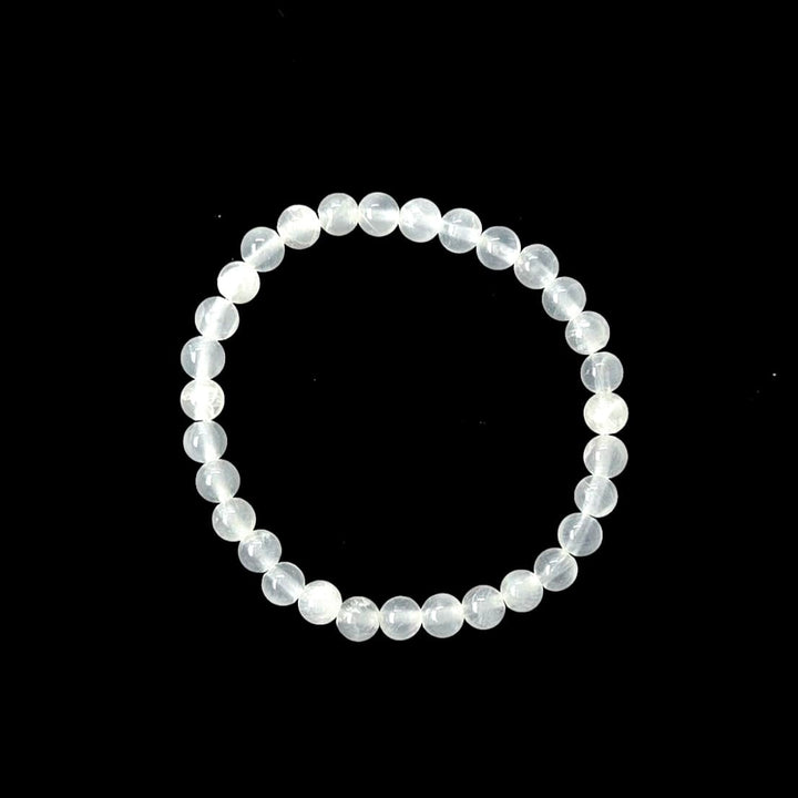 Selenite Bracelet | Crown Chakra Crystal Bracelet