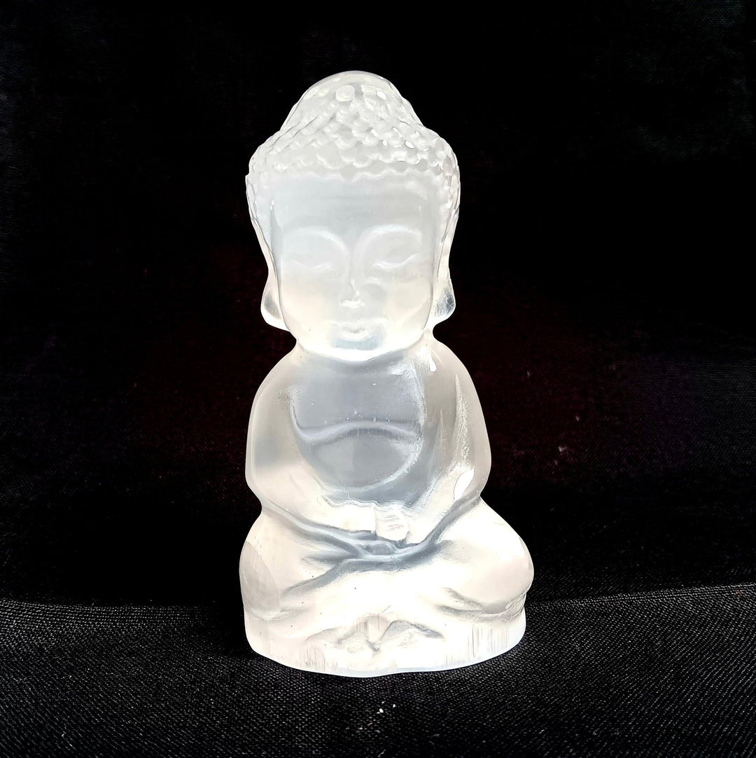 Selenite Buddha 3-Inch | The Harmony Store Statue