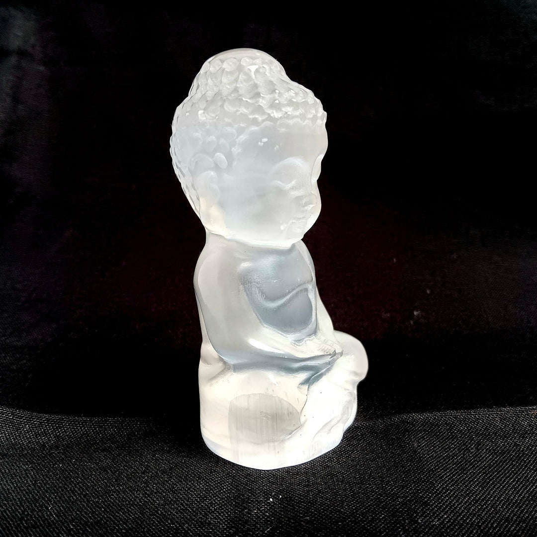 Selenite Buddha 3-Inch | The Harmony Store Statue