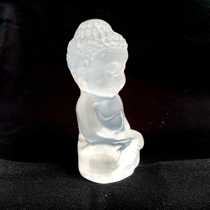 Selenite Buddha 3-Inch | The Harmony Store Statue