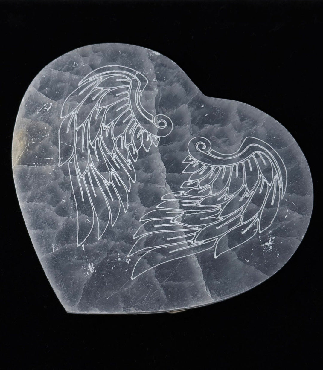 Selenite Angel Wing Charging Plate | The Harmony Store Figurine