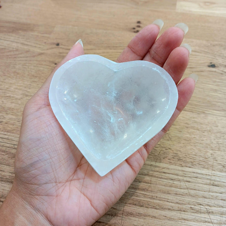 Selenite Heart Bowl 3" | The Harmony Store Bowl