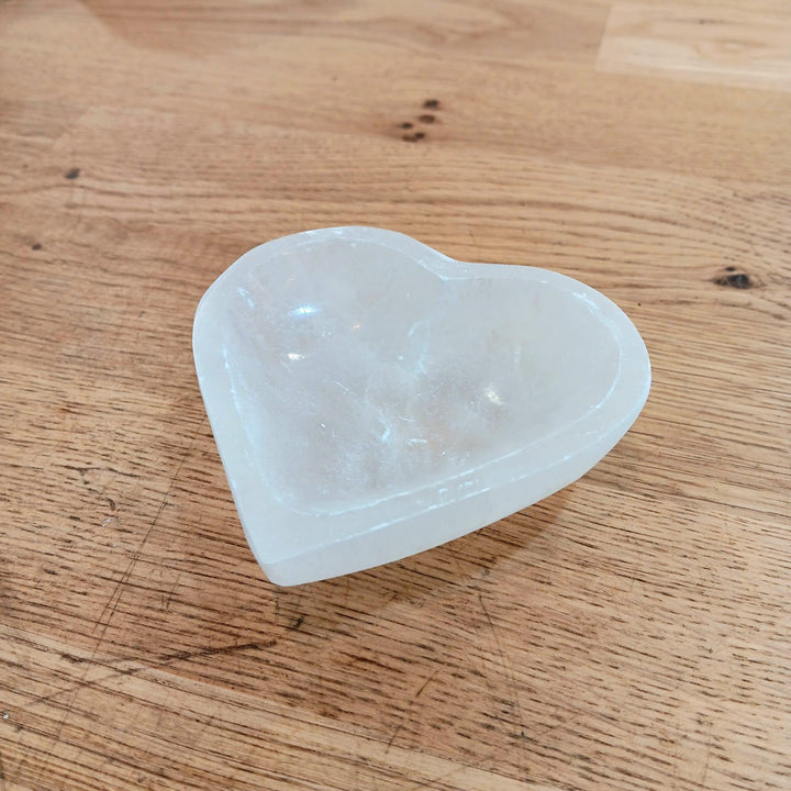Selenite Heart Bowl 3" | The Harmony Store Bowl