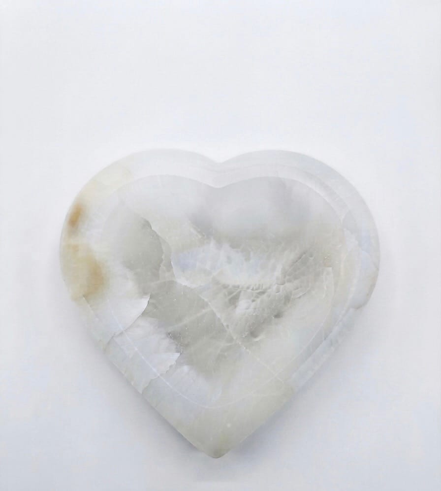 Selenite Heart Bowl 8-Inch | The Harmony Store Bowl