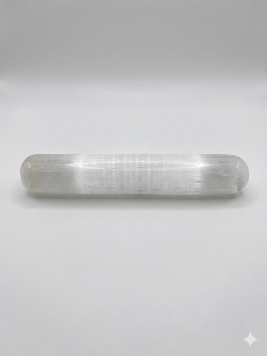 Selenite Massage Wand 6-7 Inch | The Harmony Store Massage Wand