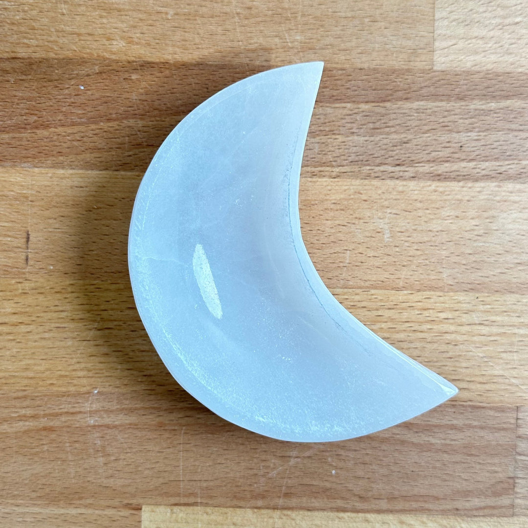 Selenite Moon Bowl - The Harmony Store