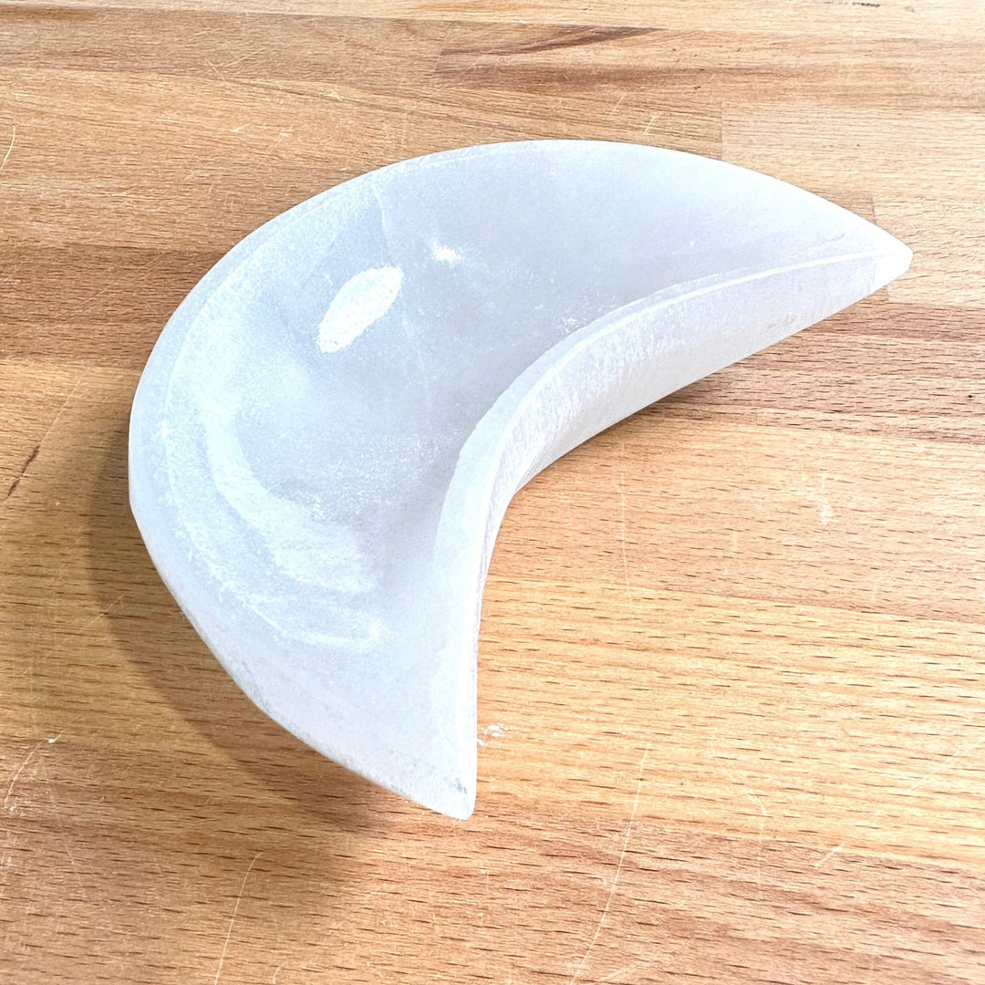 Selenite Moon Bowl - The Harmony Store