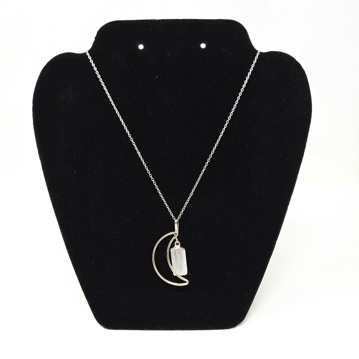 Selenite Moon Dangle Necklace | The Harmony Store Necklace