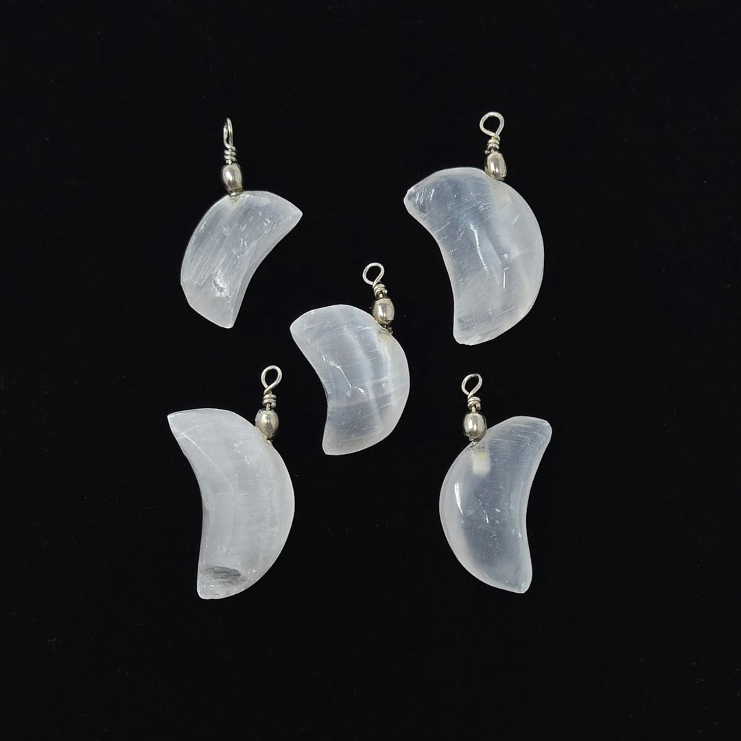 Selenite Moon Pendant | The Harmony Store Pendant