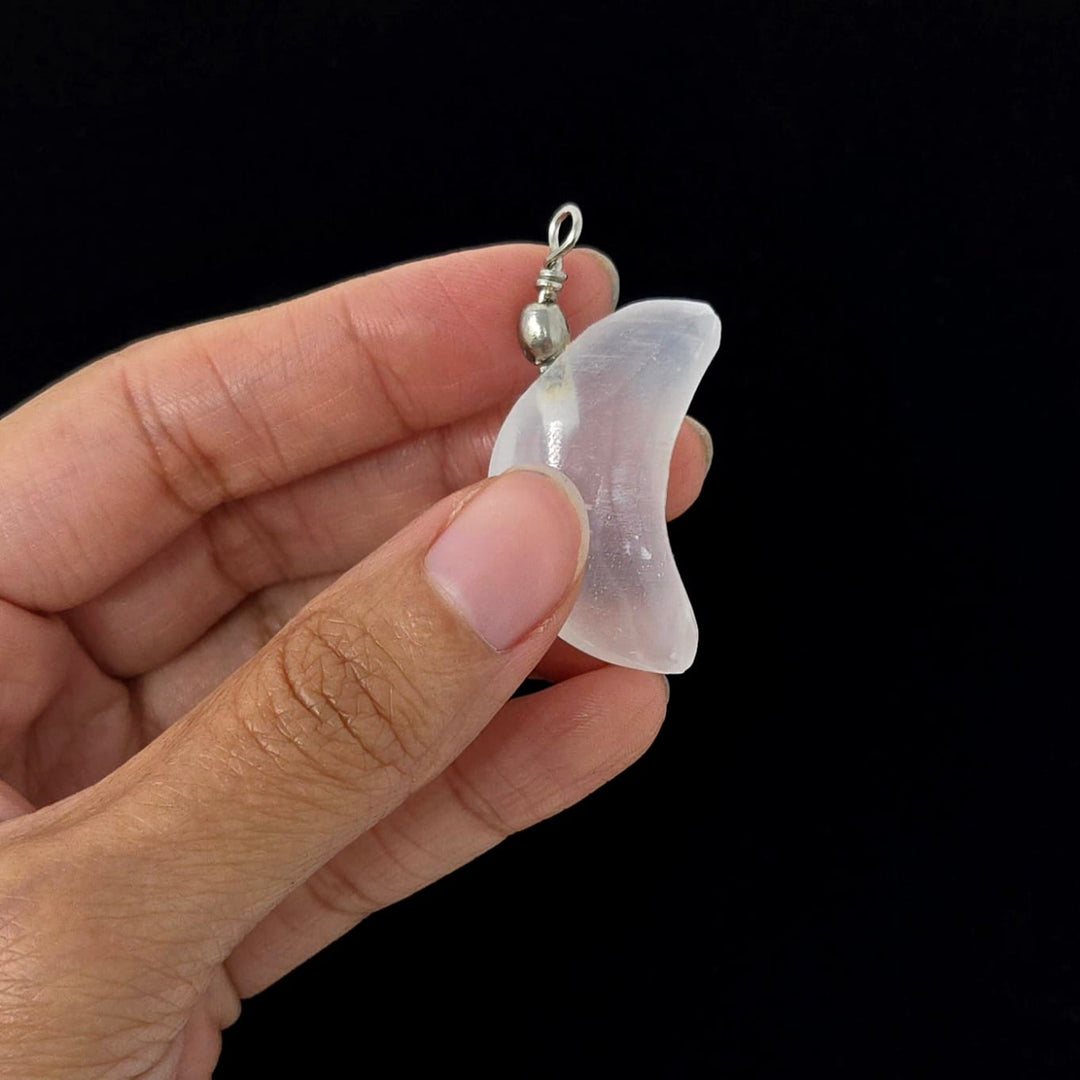 Selenite Moon Pendant | The Harmony Store Pendant