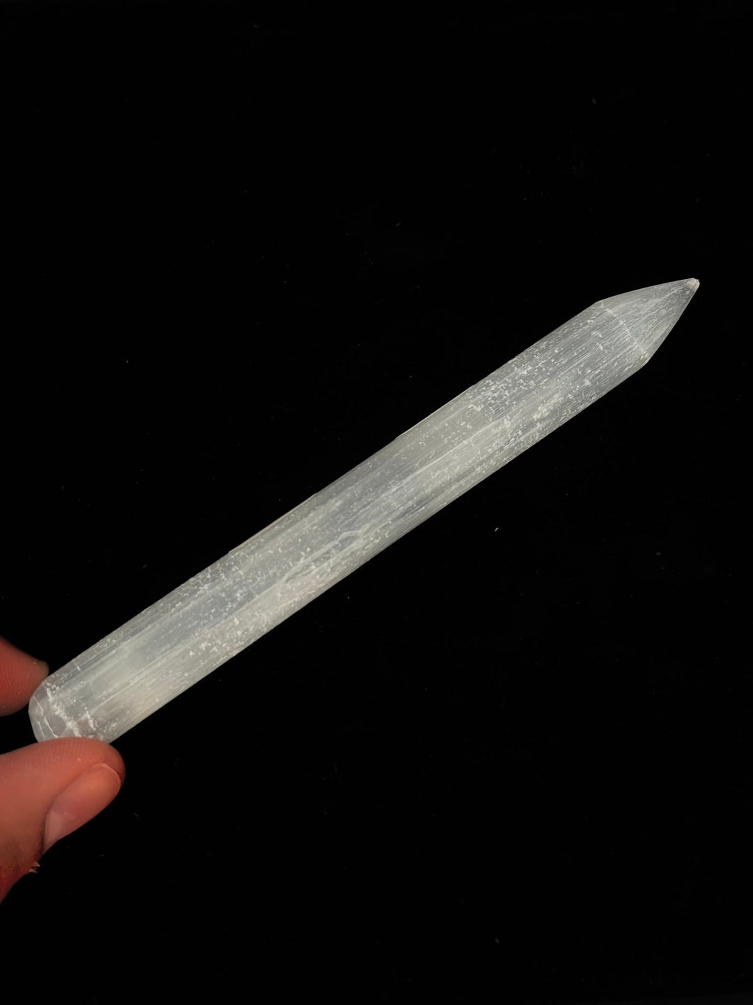 Selenite Pencil Wand | Energy Clearing | Harmony Wand