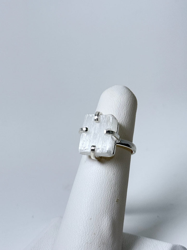Selenite Simple Band Ring | The Harmony Store Ring