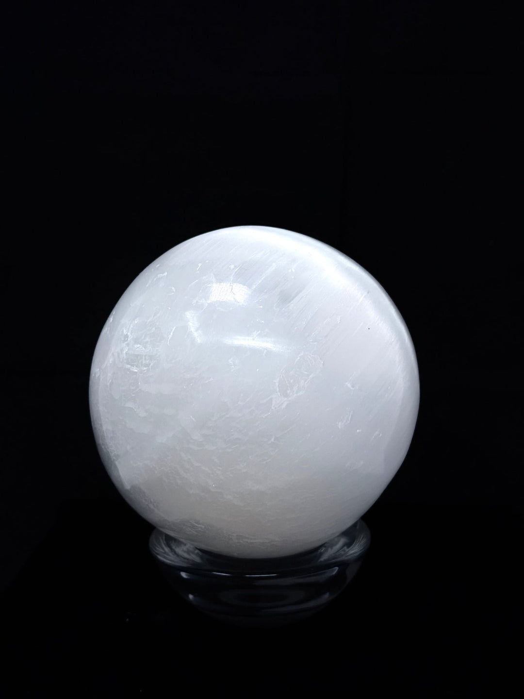 White Selenite Crystal Sphere | The Harmony Store Crystal Sphere