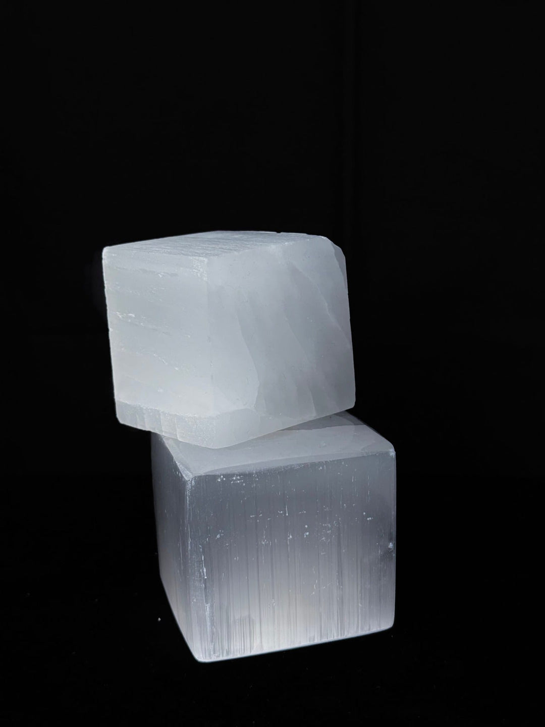 Selenite Square Cube | The Harmony Store Crystal Carving