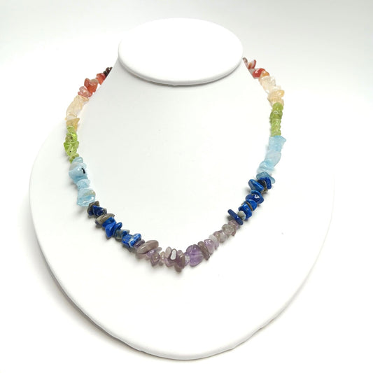 Seven Chakra Chips Necklace - The Harmony Store