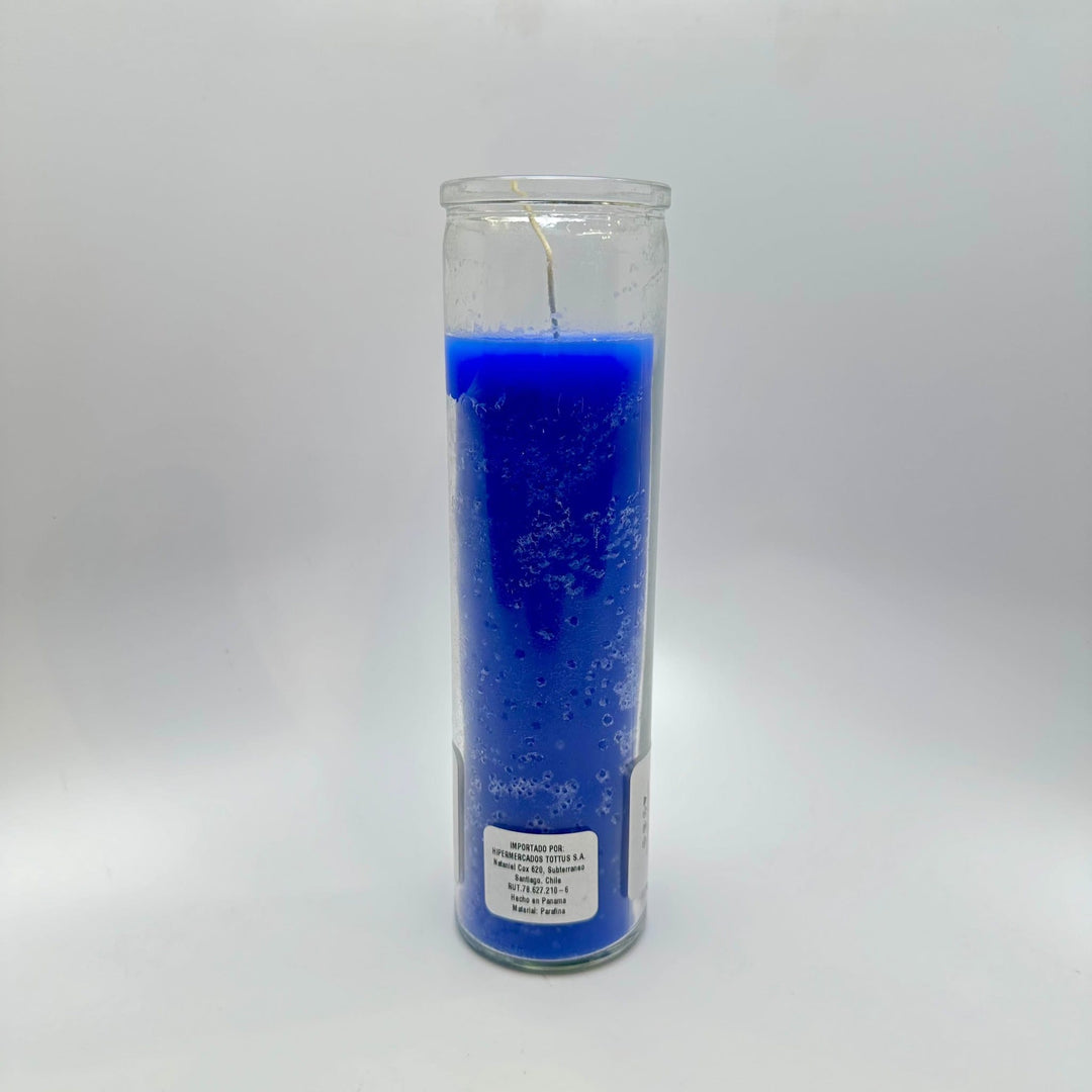Blue Seven Day Candle | The Harmony Store Candle