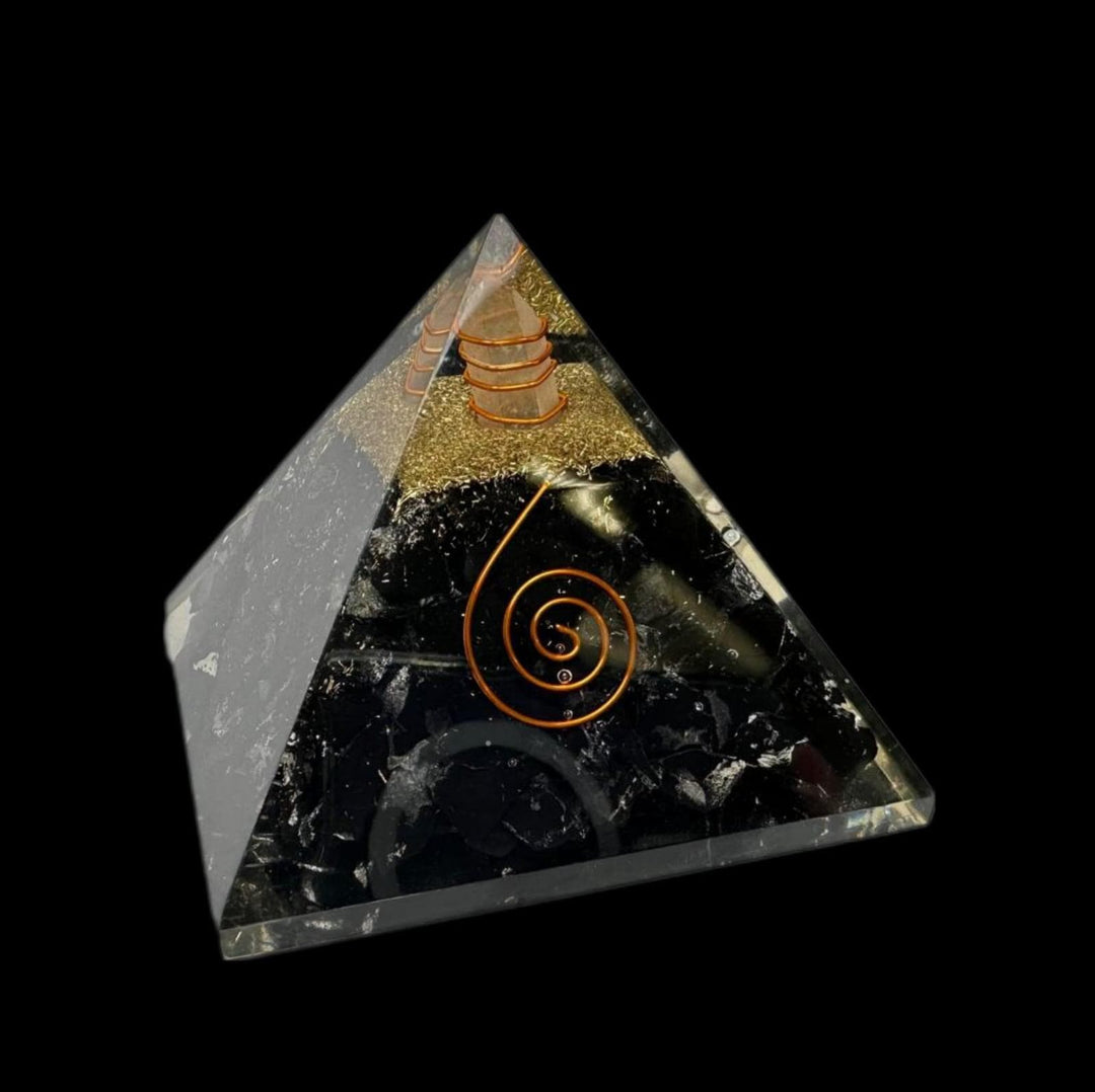 Shungite Orgonite Pyramid | The Harmony Store Pyramid
