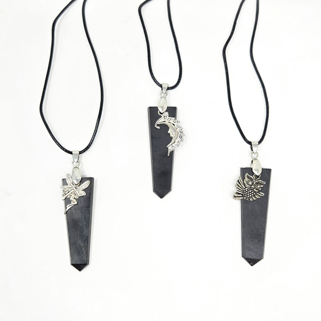 Shungite Flat Symbol Pendant | The Harmony Store
