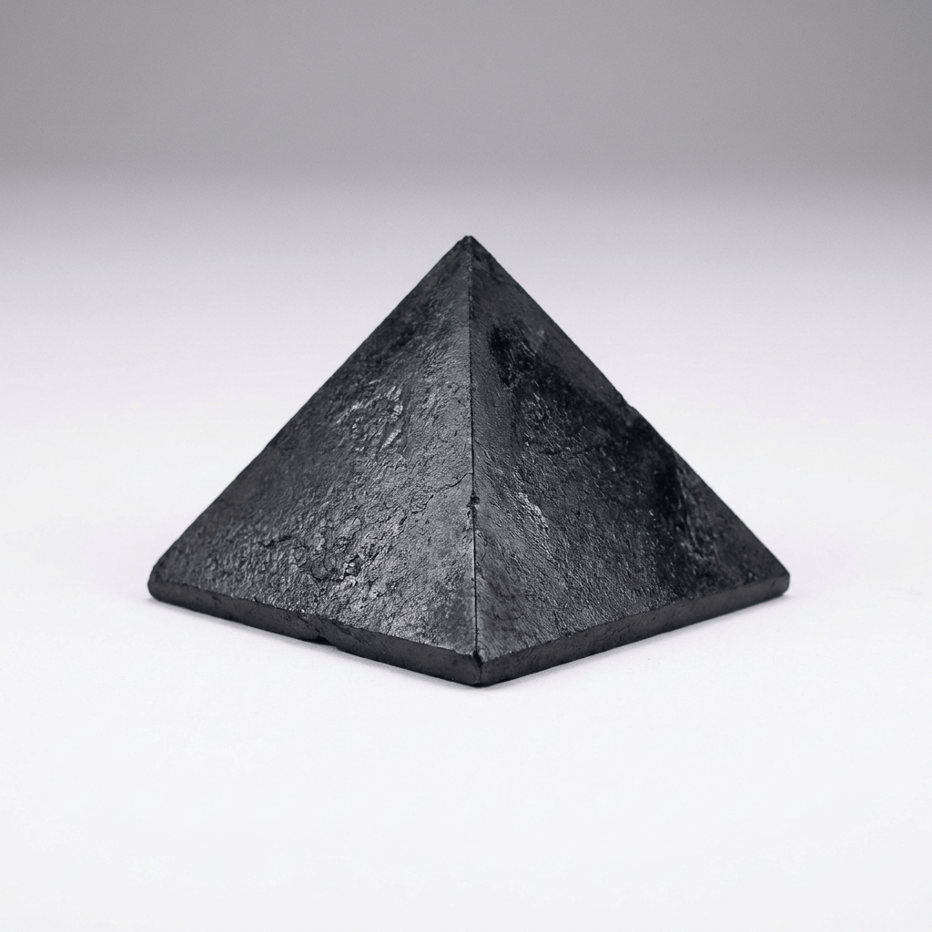Shungite Sakara Pyramid 4-Inch | The Harmony Store Pyramid