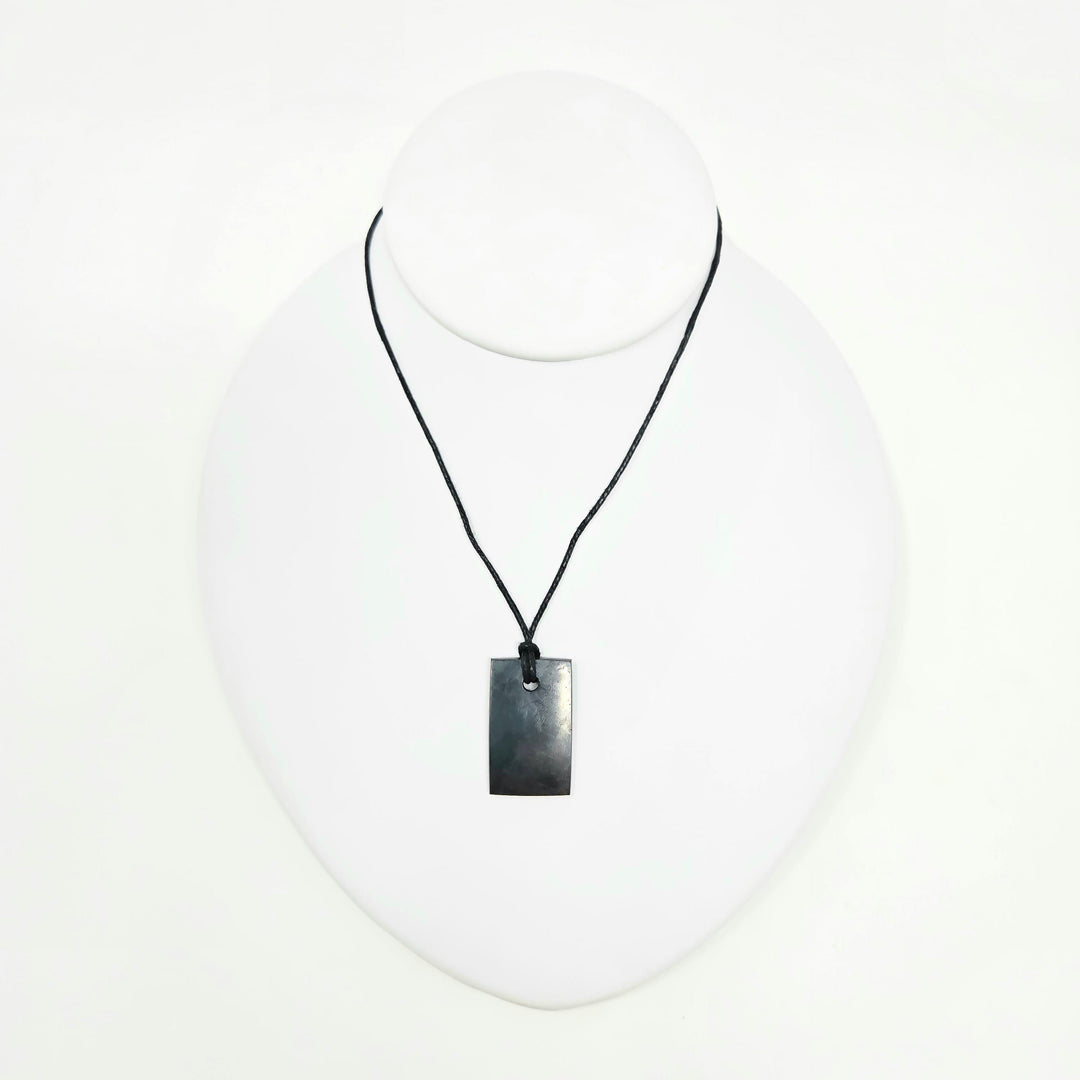 Shungite Rectangle Pendant | The Harmony Store Pendant
