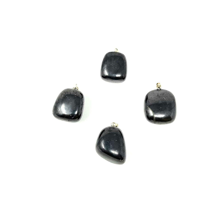 Shungite Tumbled Pendant | Grounding &amp; Protection | Harmony Store Pendant