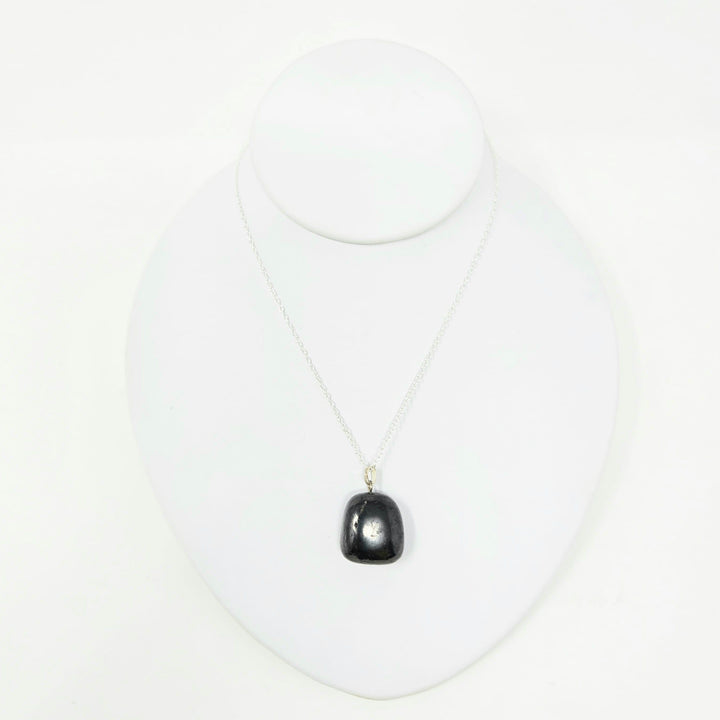Shungite Tumbled Pendant | Grounding &amp; Protection | Harmony Store Pendant