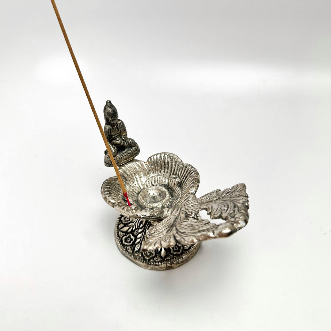 Silver Buddha Incense Burner | The Harmony Store Incense Holder