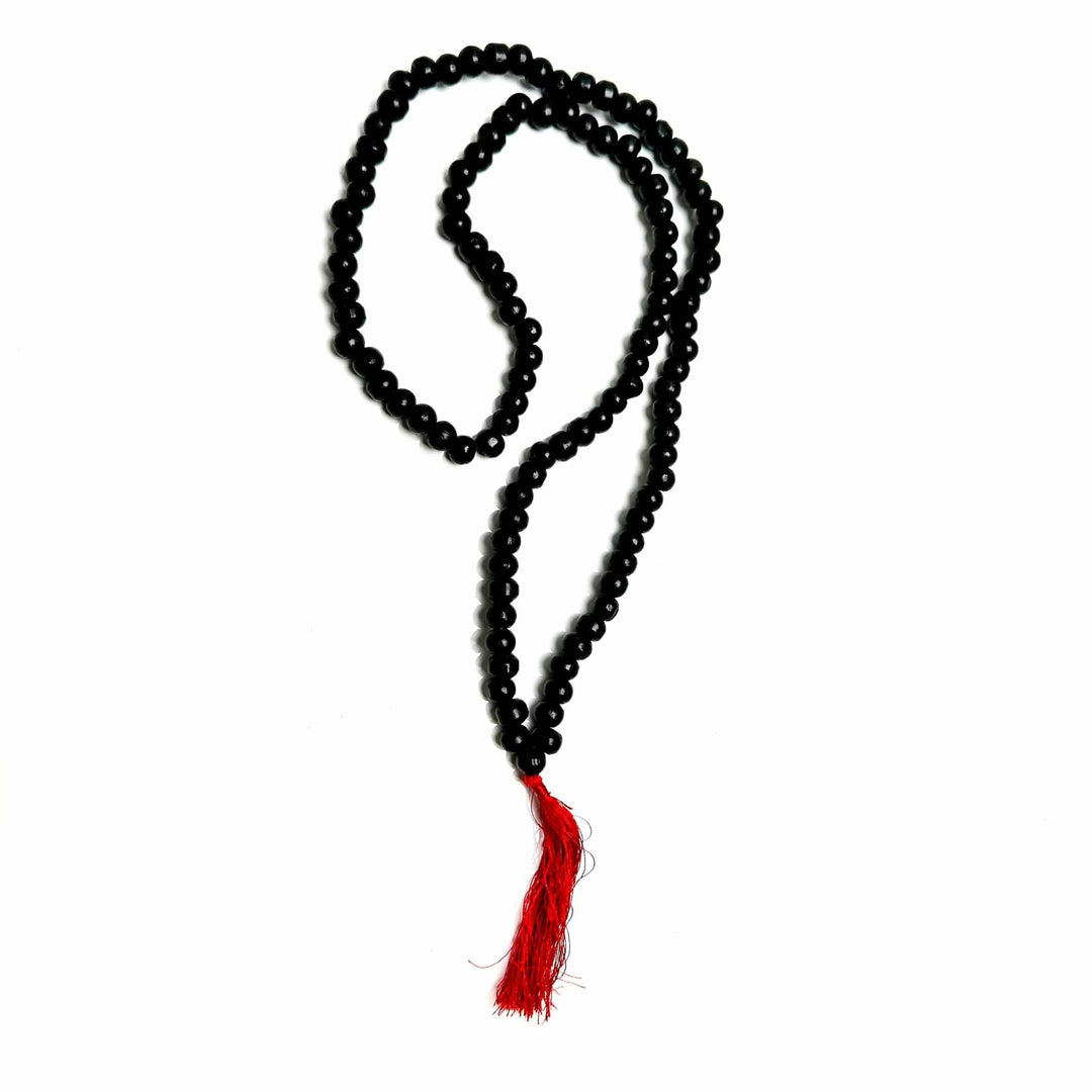 Black Tulsi Wood Japa Mala | The Harmony Store Tulsi Wood