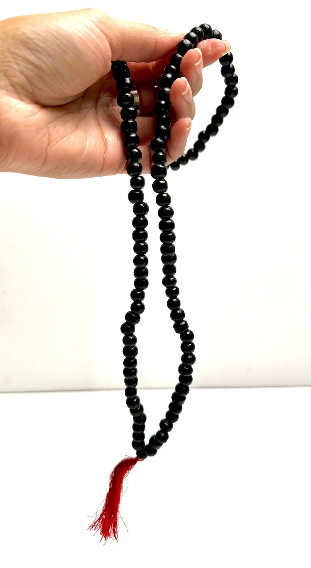 Black Tulsi Wood Japa Mala | The Harmony Store Tulsi Wood