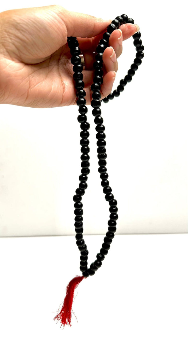 Black Tulsi Wood Japa Mala | The Harmony Store Tulsi Wood