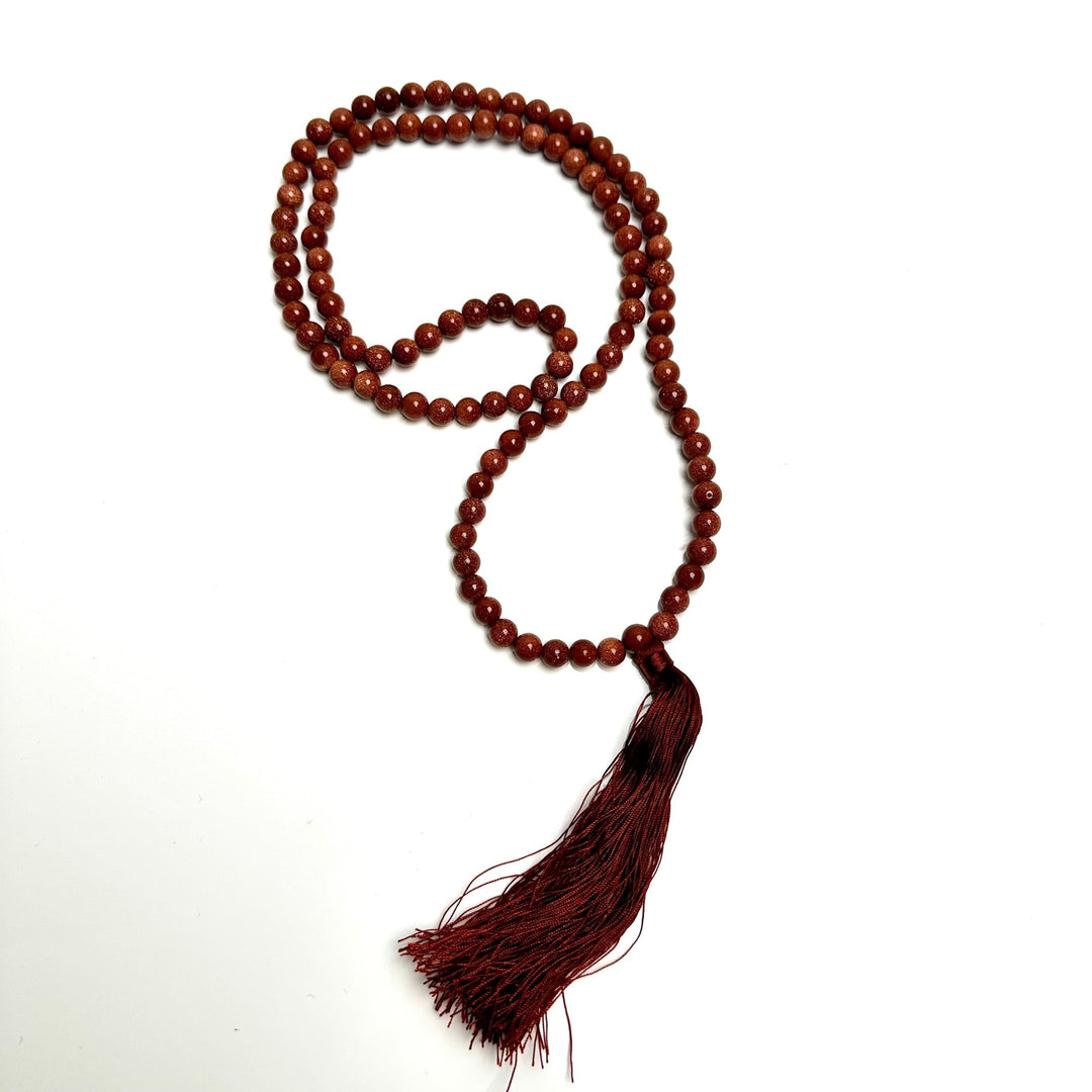 Simple Japa Mala-Goldstone - The Harmony Store