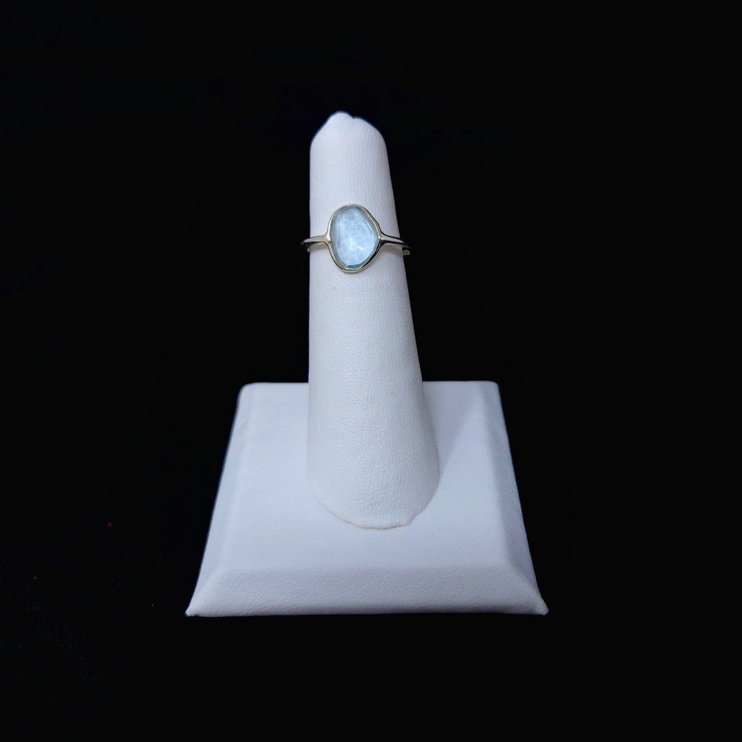 Sky Blue Topaz Round Faceted 925 Ring | The Harmony Store Ring