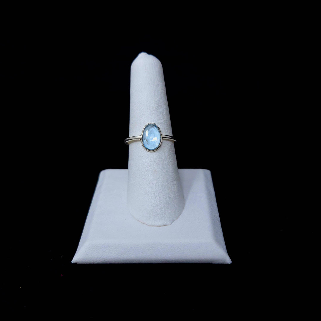 Sky Blue Topaz Round Faceted 925 Ring | The Harmony Store Ring