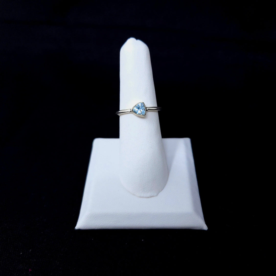 Sky Blue Topaz Faceted 925 Ring | The Harmony Store Ring