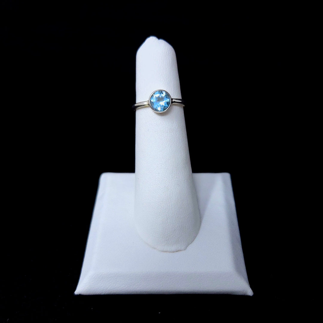 Sky Blue Topaz Faceted 925 Ring | The Harmony Store Ring