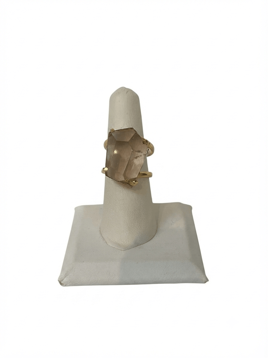 Smoky Quartz Faceted Arc Ring | The Harmony Store Ring