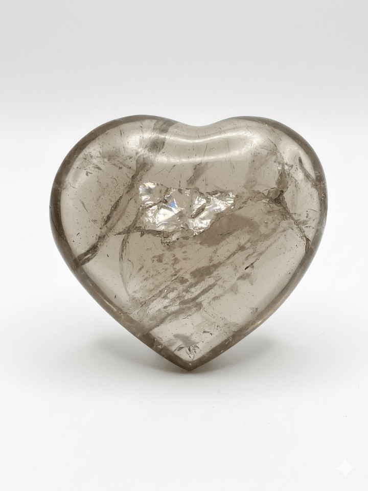 Smoky Quartz Heart (Brazil) | The Harmony Store Heart