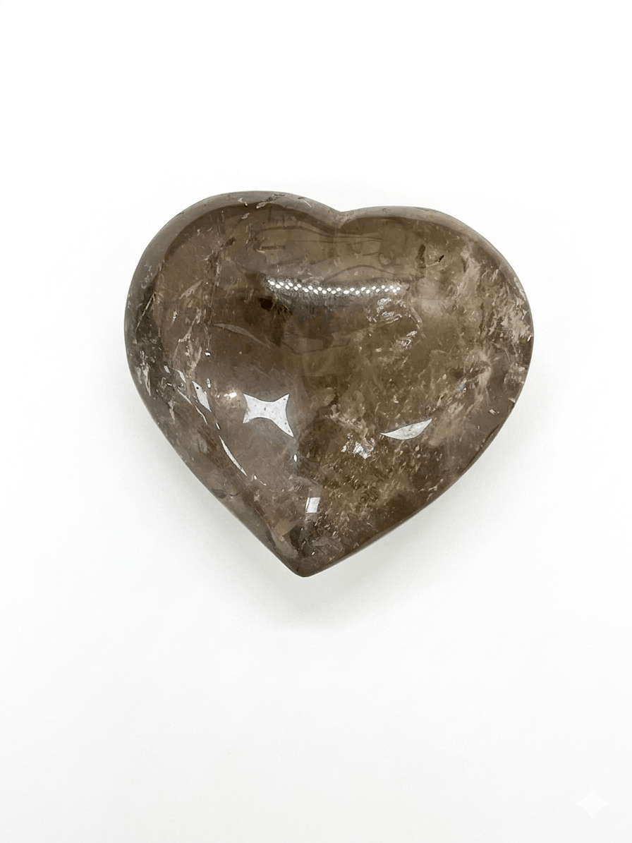Smoky Quartz Heart (Brazil) | The Harmony Store Heart