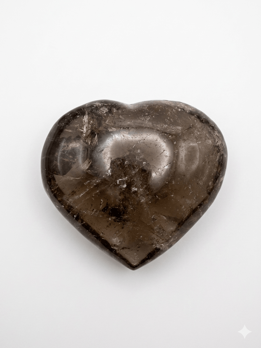 Smoky Quartz Heart (Brazil) | The Harmony Store Heart