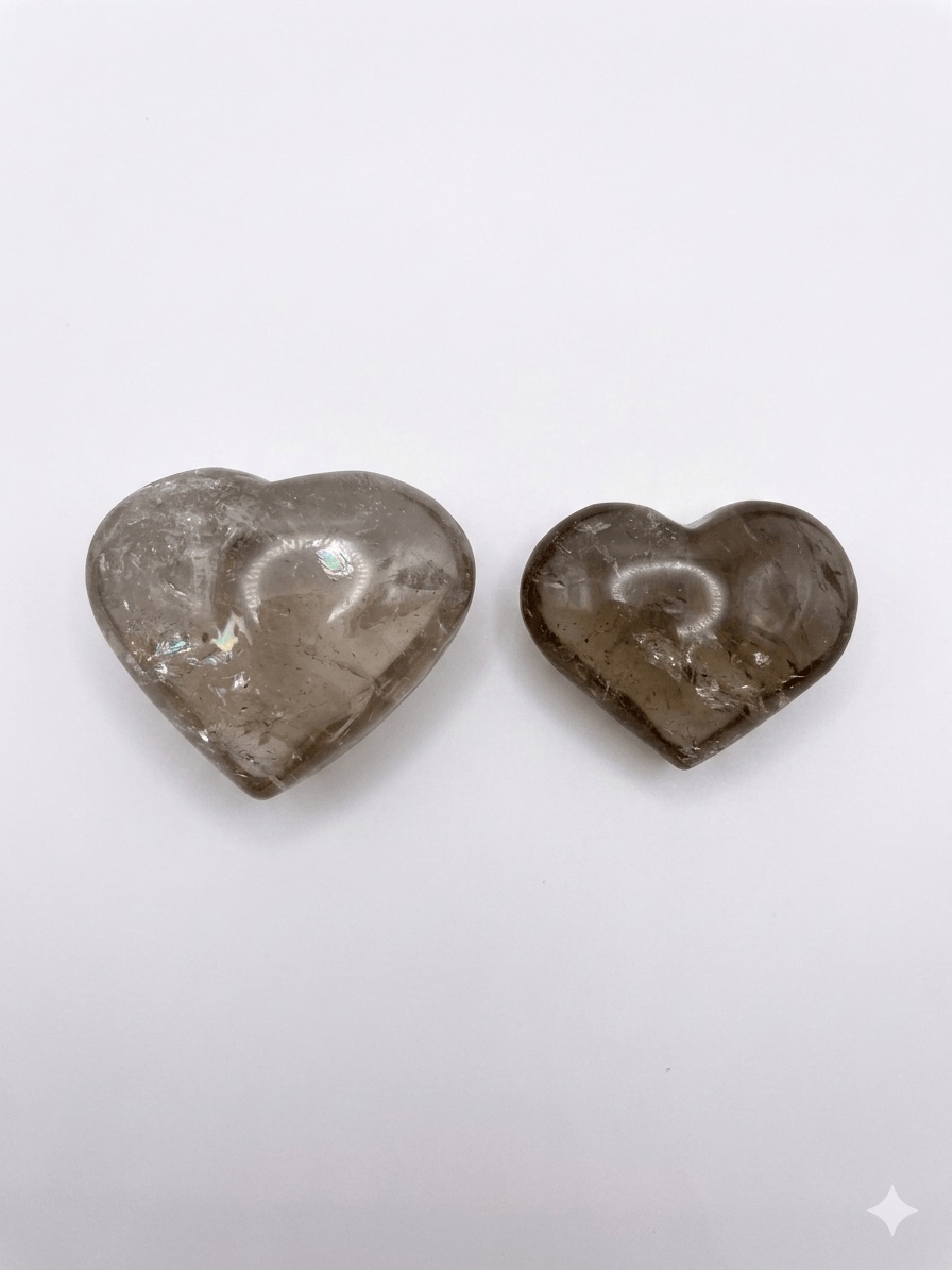 Smoky Quartz Heart (Brazil) | The Harmony Store Heart