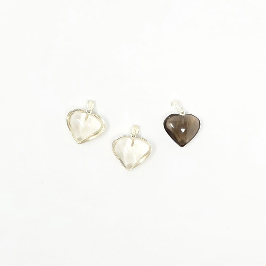 Smoky Quartz Mini Heart Pendant | The Harmony Store