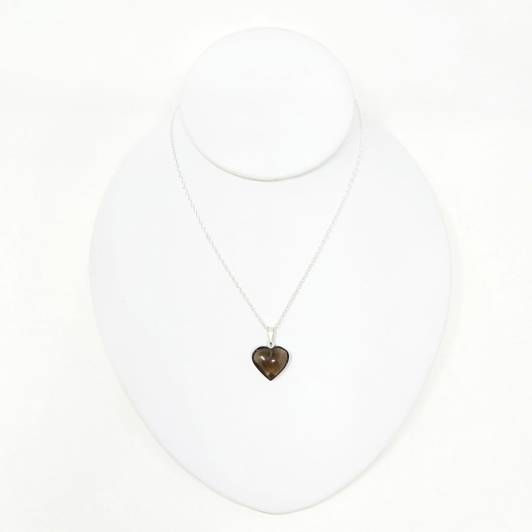 Smoky Quartz Mini Heart Pendant | The Harmony Store