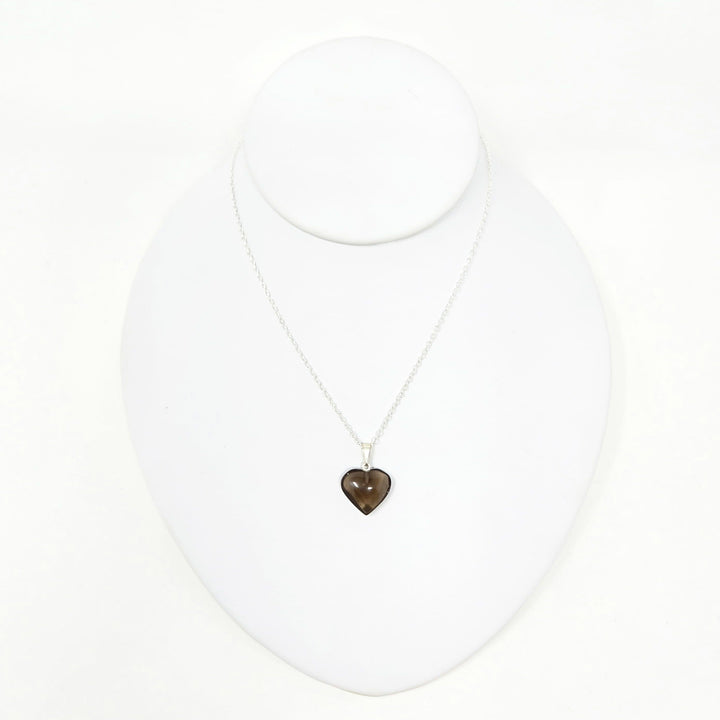 Smoky Quartz Mini Heart Pendant | The Harmony Store
