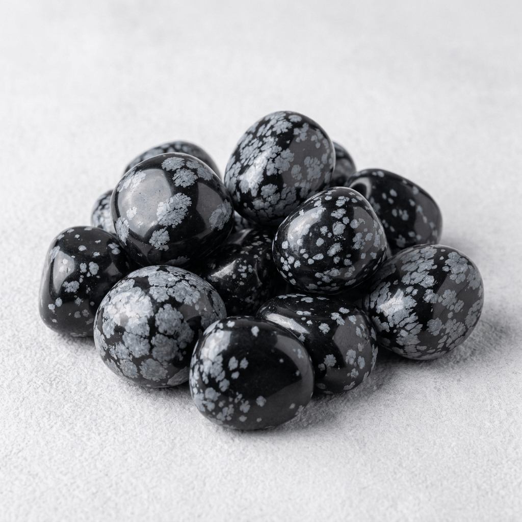 Snowflake Obsidian Tumbled Stone | The Harmony Store Tumbled Stone