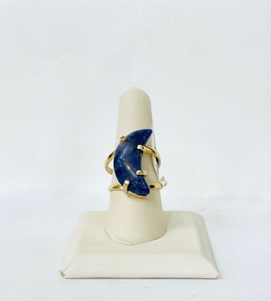 Sodalite Arc Moon Ring | The Harmony Store Ring